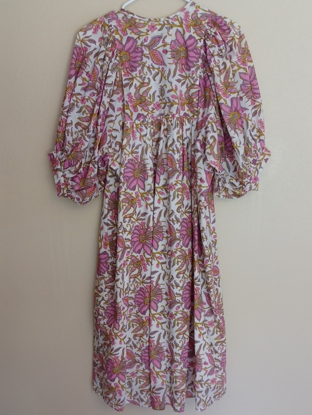 MILLE Saffron Midi Dress Pink Lily SZ XS Feminine Flowy Floral Cottagecore - Picture 11 of 16